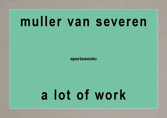 A lot of work - Muller van Severen