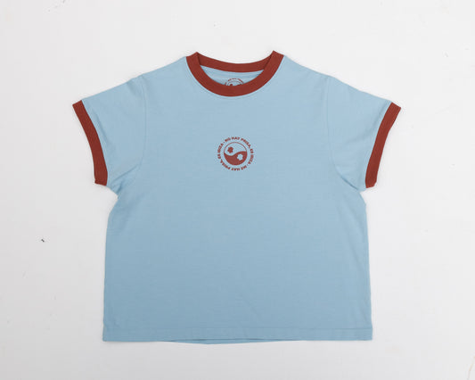 Leasure Queen Contrast Rib, Airy Blue